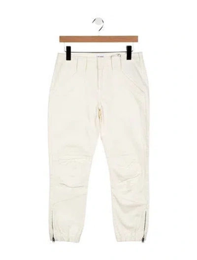 Pre-owned Frame Straight Leg Pants In Neutral