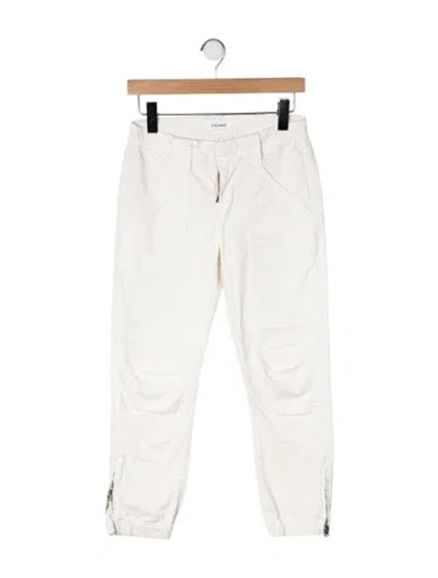 Pre-owned Frame Straight Leg Pants In Neutral