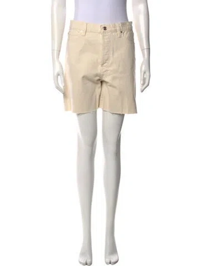 Pre-owned Frame Straight Leg Pants In Neutral