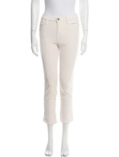 Pre-owned Frame Straight Leg Pants In Neutrals