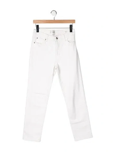 Pre-owned Frame Straight Leg Pants In Neutrals