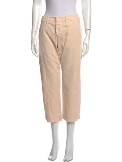 Pre-owned Frame Straight Leg Pants In Neutrals
