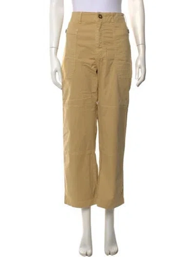 Pre-owned Frame Straight Leg Pants In Neutrals