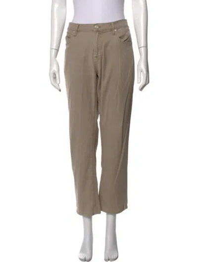 Pre-owned Frame Straight Leg Pants In Neutrals