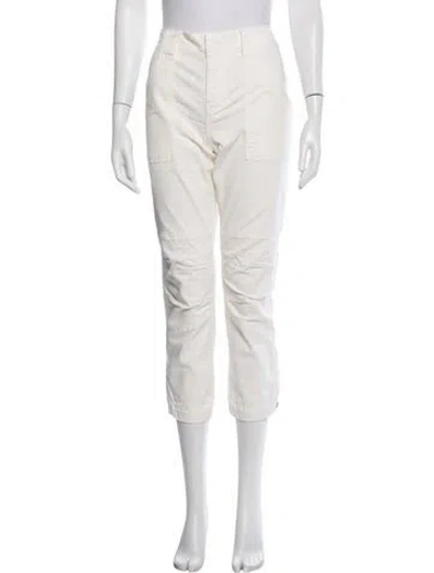 Pre-owned Frame Straight Leg Pants In Neutrals