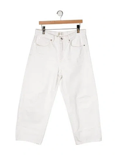 Pre-owned Frame Straight Leg Pants In Neutrals