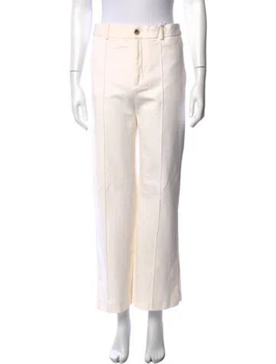 Pre-owned Frame Straight Leg Pants In Neutrals