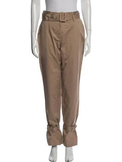 Pre-owned Frame Straight Leg Pants In Neutrals
