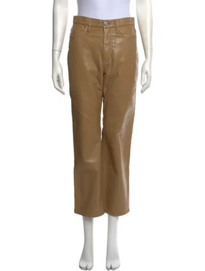 Pre-owned Frame Straight Leg Pants In Neutrals