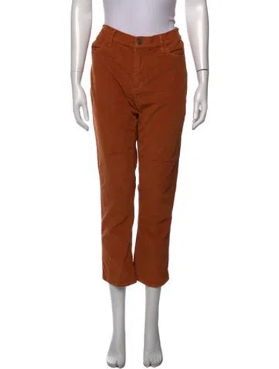 Pre-owned Frame Straight Leg Pants In Orange