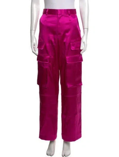 Pre-owned Frame Straight Leg Pants In Pink