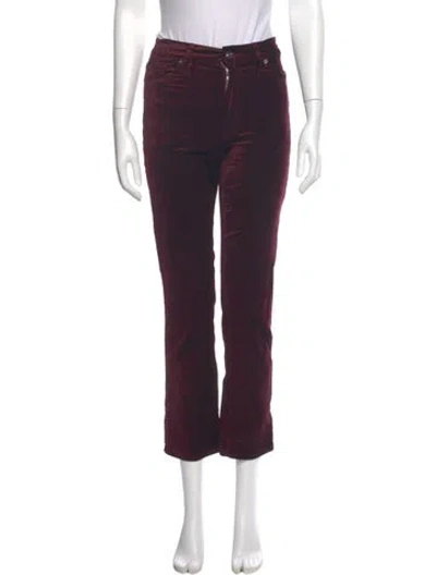 Pre-owned Frame Straight Leg Pants In Purple