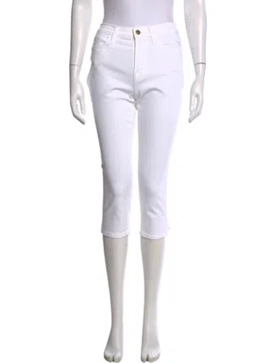 Pre-owned Frame Straight Leg Pants In Purple