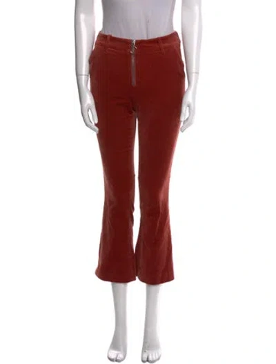 Pre-owned Frame Straight Leg Pants In Red