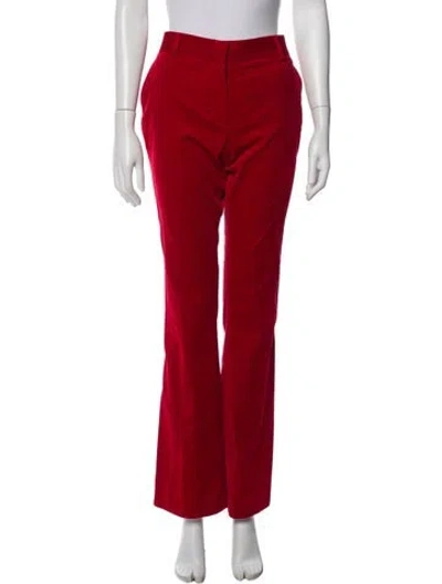 Pre-owned Frame Straight Leg Pants In Red