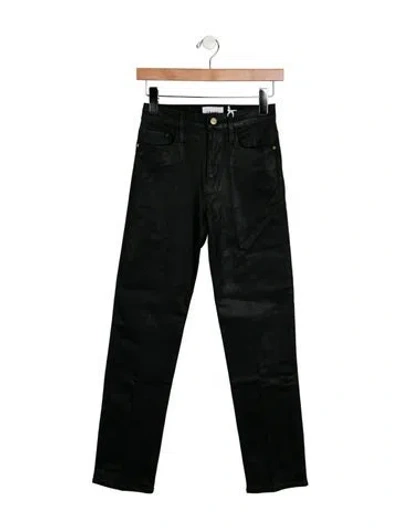 Pre-owned Frame Straight Leg Pants W/ Tags In Black