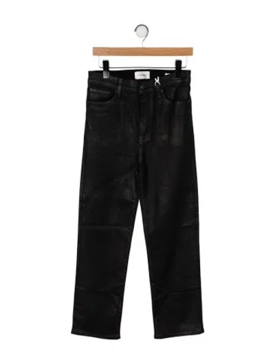 Pre-owned Frame Straight Leg Pants W/ Tags In Black