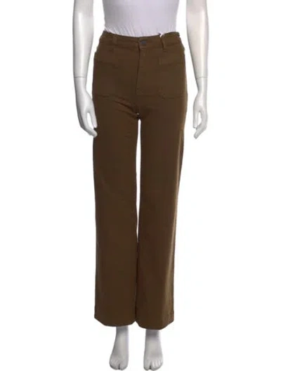 Pre-owned Frame Straight Leg Pants W/ Tags In Brown