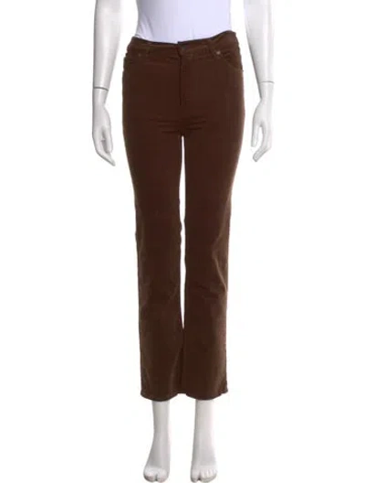Pre-owned Frame Straight Leg Pants W/ Tags In Brown