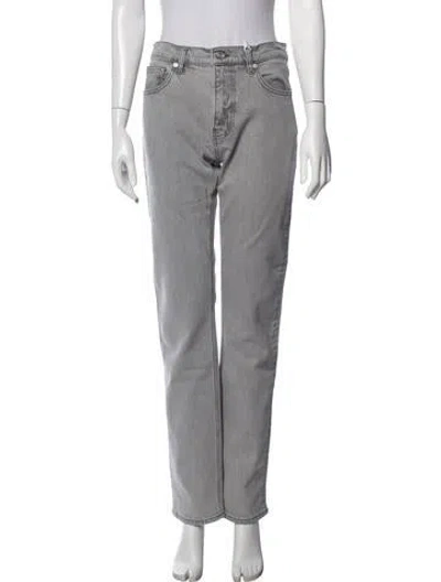 Pre-owned Frame Straight Leg Pants W/ Tags In Grey