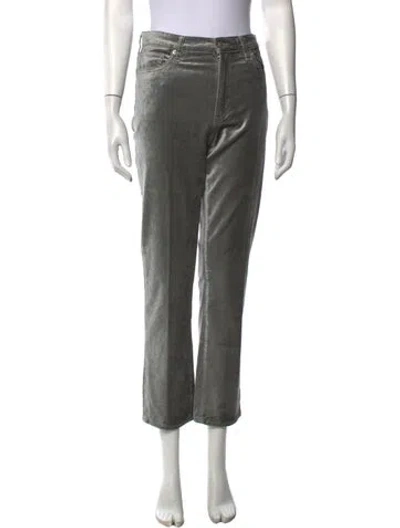 Pre-owned Frame Straight Leg Pants W/ Tags In Metallic/silver