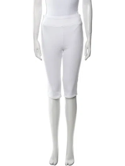 Pre-owned Frame Straight Leg Pants In White