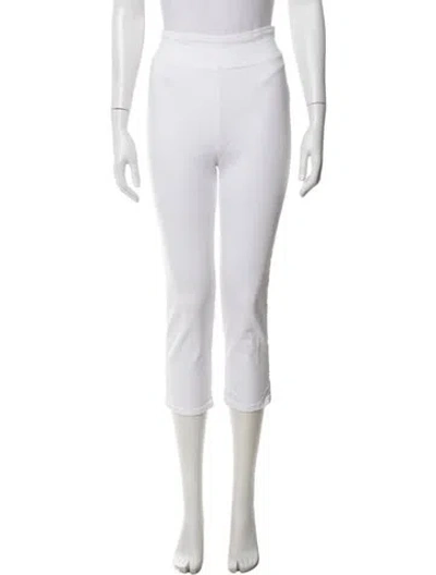 Pre-owned Frame Straight Leg Pants In White