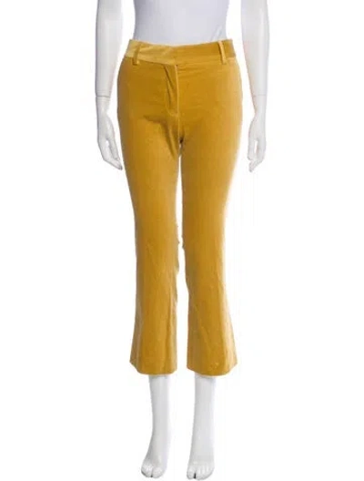 Pre-owned Frame Straight Leg Pants In Yellow