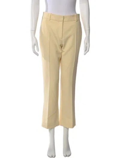 Pre-owned Frame Straight Leg Pants In Yellow