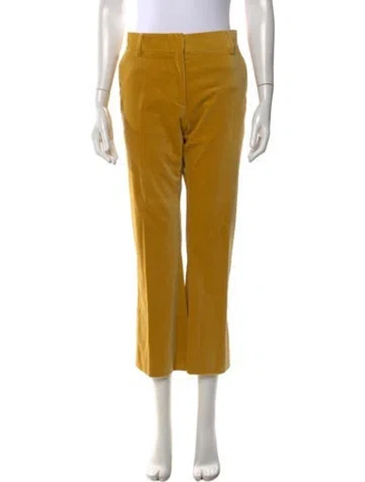 Pre-owned Frame Straight Leg Pants In Yellow