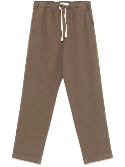 Frame Straight-leg Trousers In Brown