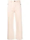 Frame Straight-leg Utility Trousers In Rosa