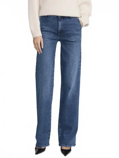 Frame Straight Trouser Jean In Foxley In Blue