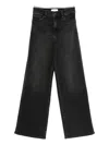 Frame Le Slim Palazzo Jeans Starship In Black