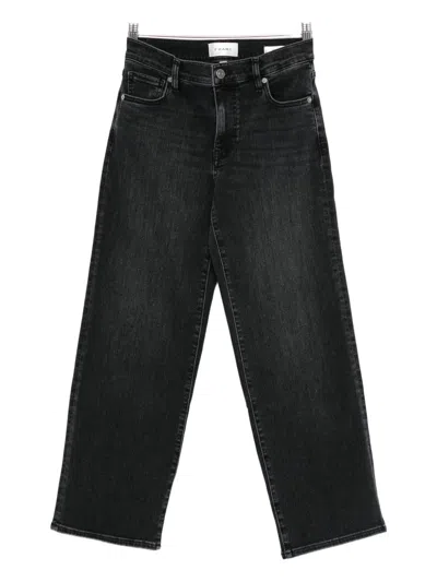 Frame Stretch-cotton Jeans In Black