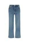 Frame Le Pixie Slim Palazzo High-rise Wide-leg Stretch Jeans In Blue