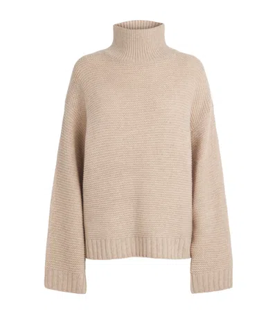 Frame Stretch-wool The Links Rollneck Sweater In Beige