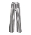 Frame Le Slim Palazzo Patch Pocket High Waist Wide Leg Jeans In Navy