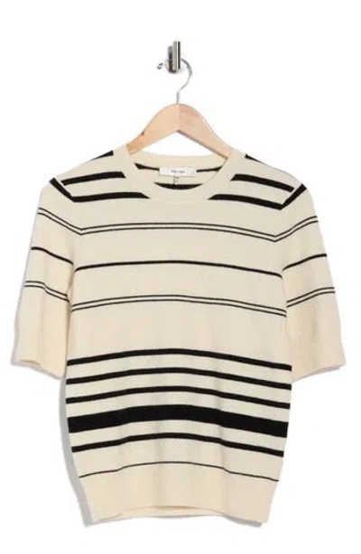FRAME FRAME STRIPE SHORT SLEEVE SWEATER