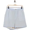 Frame Stripe Shorts In Blue