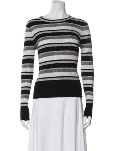 Pre-owned Frame Striped Bateau Neckline Sweater
