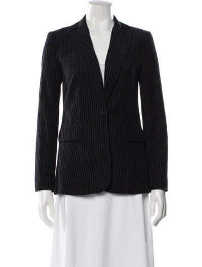 Pre-owned Frame Striped Blazer In Black