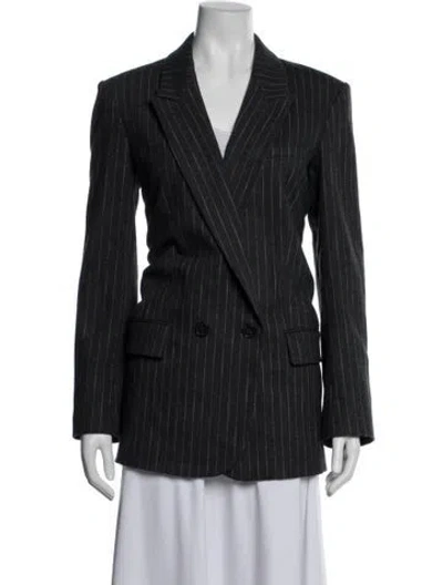 Pre-owned Frame Striped Blazer In Black