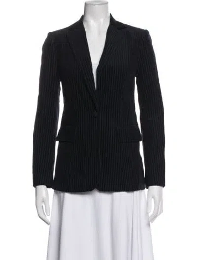 Pre-owned Frame Striped Blazer In Black