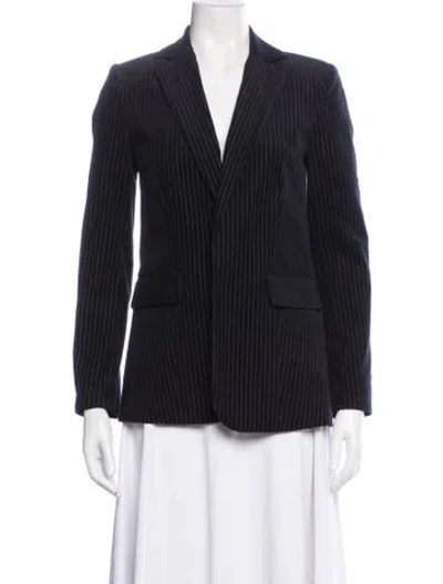 Pre-owned Frame Striped Blazer In Blue