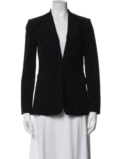 Pre-owned Frame Striped Blazer In Blue