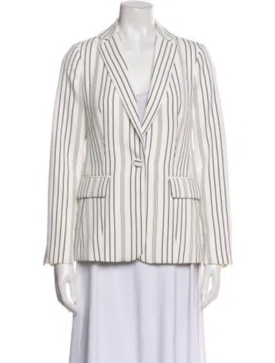 Pre-owned Frame Striped Blazer In Neutral