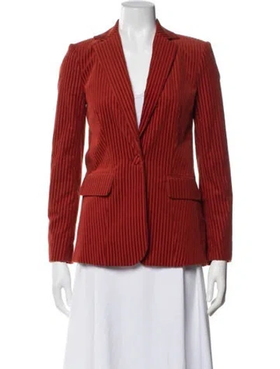 Pre-owned Frame Striped Blazer In Orange
