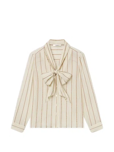 Frame Striped Blouse In Multi