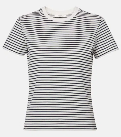 FRAME STRIPED COTTON T-SHIRT